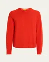 Guest In Residence Red Oversized Crew Sweater In Bright Red