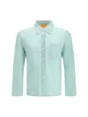 Guest In Residence Buttoned Chest-pocket Shirt In Blue