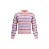 Guest In Residence Striped Three-button Polo Shirt