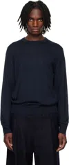 Guest In Residence Navy Airy True Crew Sweater In Midnight