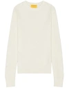 Guest In Residence Off-white Rib Cardigan In Cream