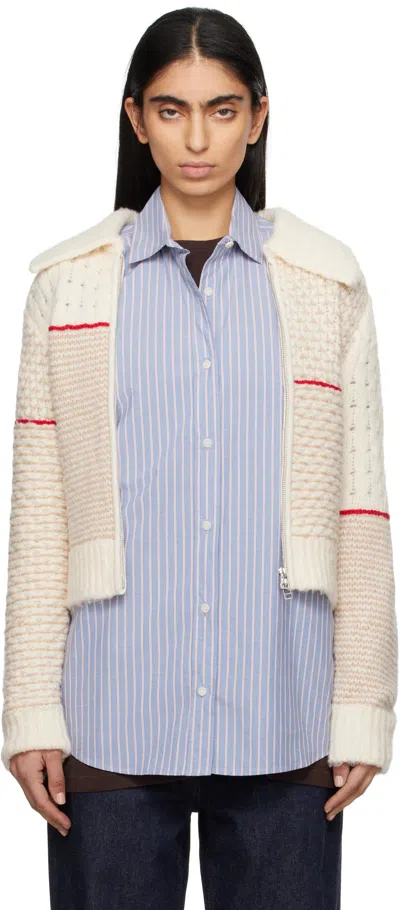 Guest In Residence Off-white Cloud Frankie Jacket In Credun Cream/ Dune C