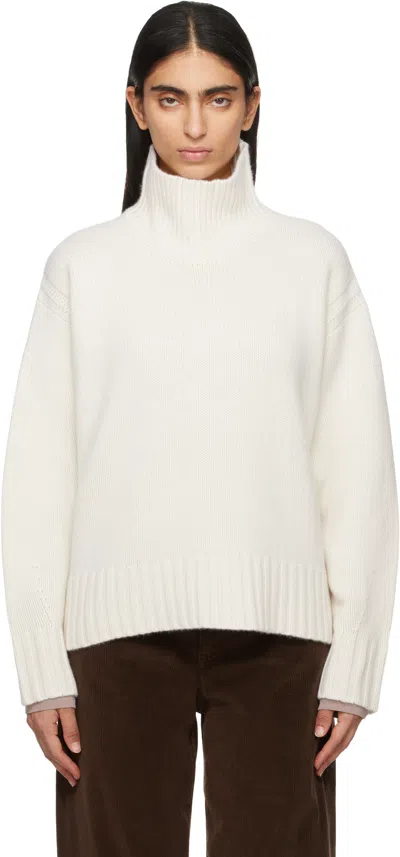 Guest In Residence Off-white Cozy Turtleneck In Cre Cream