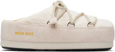 Guest In Residence Off-white Moon Boot Edition Evx Knit Mule Loafers