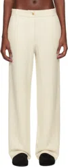 Guest In Residence Off-white Tailored Trousers In Cre Cream