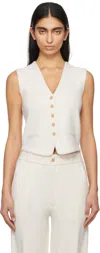 Guest In Residence Off-white Tailored Vest In Cre Cream