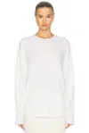 Guest In Residence Shrunken Crew Cashmere Sweater In Cream
