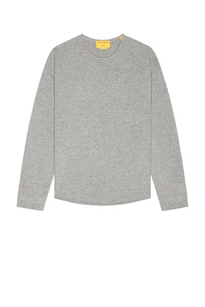 Guest In Residence Oversized Crew Neck Sweater In Heather Grey