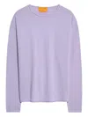 Guest In Residence Oversized Crew-neck Sweatshirt In Purple
