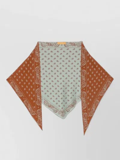 Guest In Residence Paisley Reversible Scarf Lightweight Versatile Design In Multi