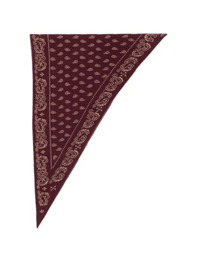 Guest In Residence Paisley-printed Cashmere Scarf In Brown
