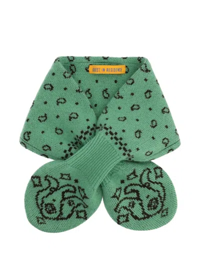 Guest In Residence Paisley-pattern Intarsia-knit Scarf In Multi