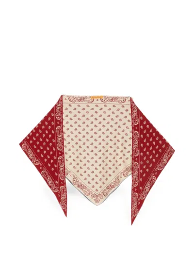 Guest In Residence Lightweight Patterned Scarf Edged Versatile Design In Multi