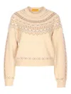 Guest In Residence Patterned Crew-neck Sweater In Neutral