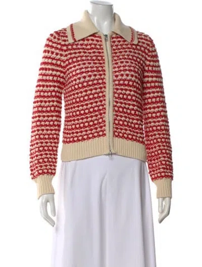 Pre-owned Guest In Residence Patterned Sweater In Red