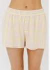 Guest In Residence Picnic Plaid Short In Powder Pink Combo In Neutral