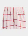 Guest In Residence Picnic Plaid Shorts In Natural