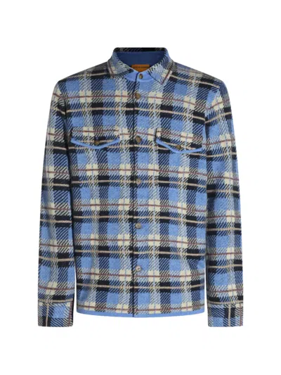 Guest In Residence Plaid Cashmere Shirt Jacket In Multi