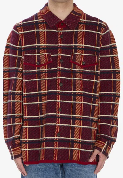 Guest In Residence Plaid Check Cashmere Shirt In Multi