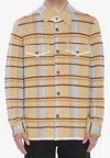 Guest In Residence Plaid Check Cashmere Shirt In Multi