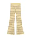 Guest In Residence Plaid Flare Pant Butter Combo