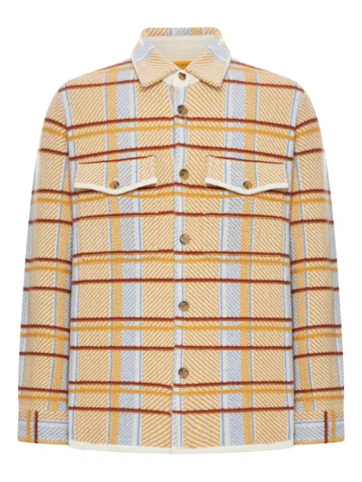 Guest In Residence Plaid Work Patch-pocket Shirt In Yellow