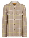 Guest In Residence Dylan Plaid Cashmere Shirt In Almond Combo In Almco Almond Combo