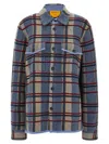 Guest In Residence Plaid Work Shirt Heather Blue Combo In Blue