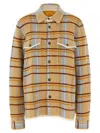 Guest In Residence Plaid Work Shirt And Blouse Yellow In Brown