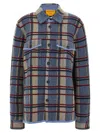 Guest In Residence Plaid Work Shirt Heather Blue Combo In Blue