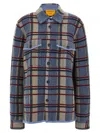 Guest In Residence Plaid Work Shirt Heather Blue Combo In Blue