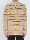 Guest In Residence Plaid Work Shirt And Blouse Yellow In Brown