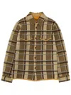 Guest In Residence Dylan Plaid Cashmere Shirt In Almond Combo In Brown