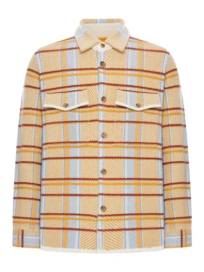 Guest In Residence Plaid Work Shirt In Yellow