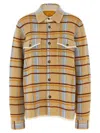 Guest In Residence Plaid Work Shirt And Blouse Yellow In Brown
