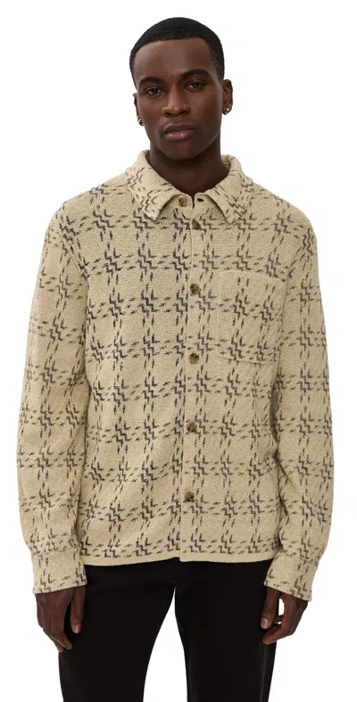 Guest In Residence Plaid Work Shirt Sandstone Combo In Brown