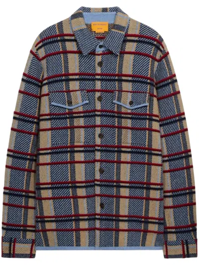 GUEST IN RESIDENCE PLAID WORK SHIRT WITH STRUCTURED COLLAR