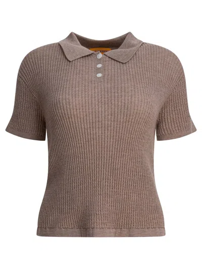 Guest In Residence Brown Cashmere Polo Shirt