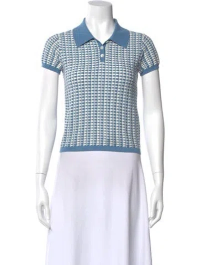 Pre-owned Guest In Residence Printed Sweater In Blue