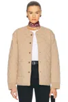 Guest In Residence Beige Quilted Liner Jacket In Dune