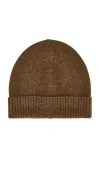 Guest In Residence Rib Cuff Beanie In Brown