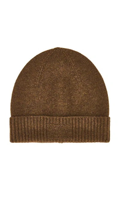 Guest In Residence Rib Cuff Beanie In Brown