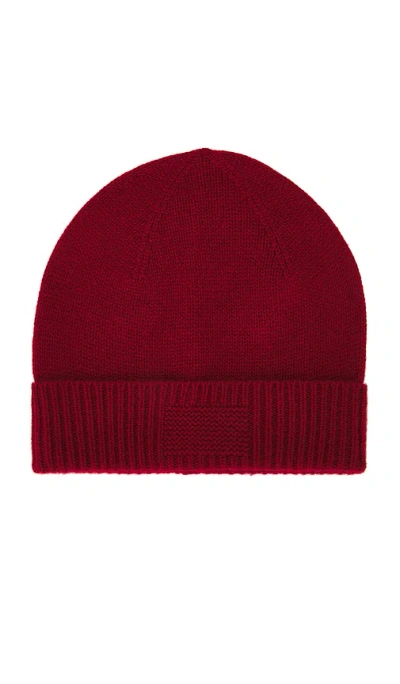 Guest In Residence Rib Cuff Beanie In Red