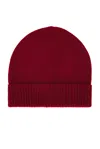 Guest In Residence Ribbed-cuff Cashmere Beanie In Red
