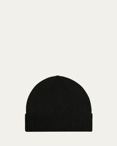 Guest In Residence Rib Cuff Cashmere Beanie In Black