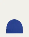 Guest In Residence Rib Cuff Cashmere Beanie In Cobalt