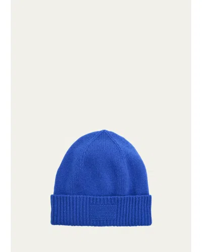 Guest In Residence Rib Cuff Cashmere Beanie In Reservoir