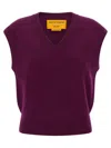 Guest In Residence Rib Vest In Purple