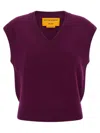 Guest In Residence Rib Vest In Purple