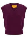 Guest In Residence Rib Vest In Purple